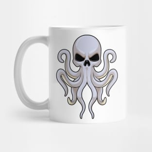 Octopus with 8 Arms & Skull Mug